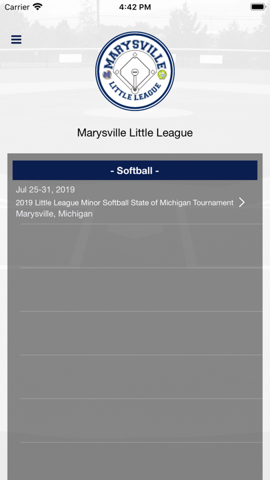 Screenshot #1 pour Marysville Little League