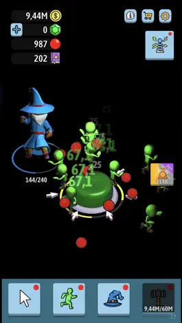 Game screenshot Green button: Автокликер 3D hack