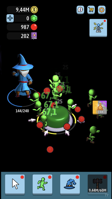 Green button: カジュアルお金を稼ぐゲームのおすすめ画像3