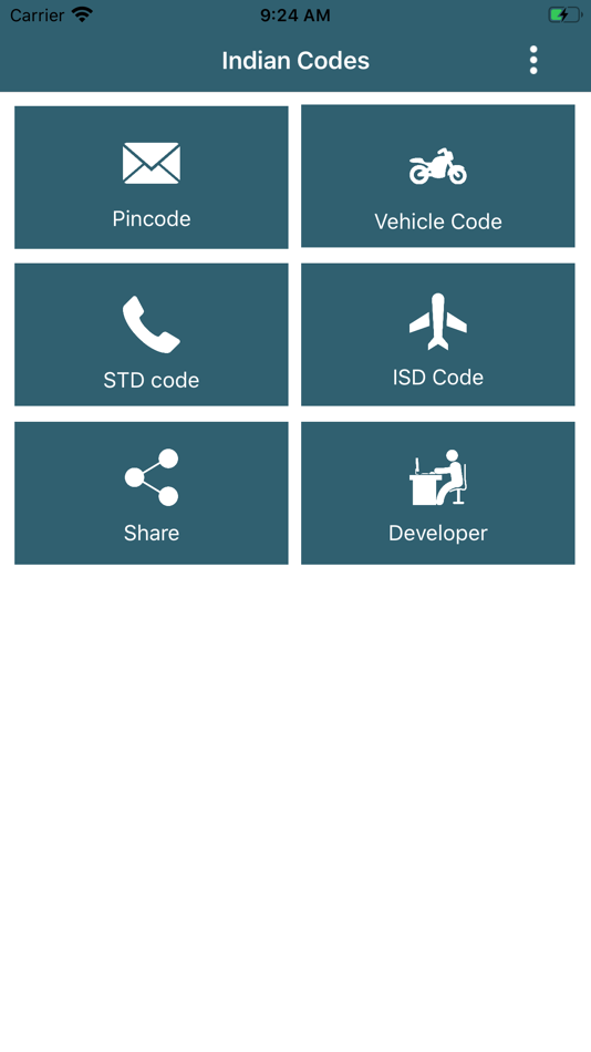 #2. Indian Codes (Pin,STD,ISD,RTO) (iOS) 由: G Sanghani