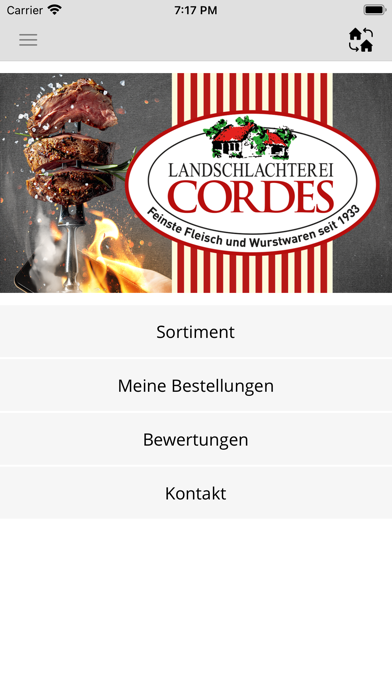 Landschlachterei Cordes Screenshot
