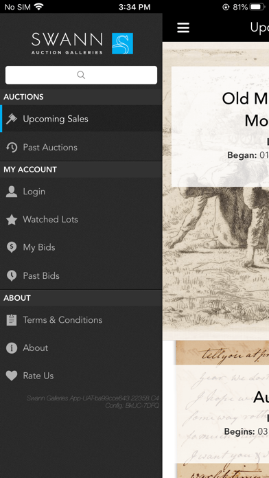 Swann Auction Galleries Screenshot