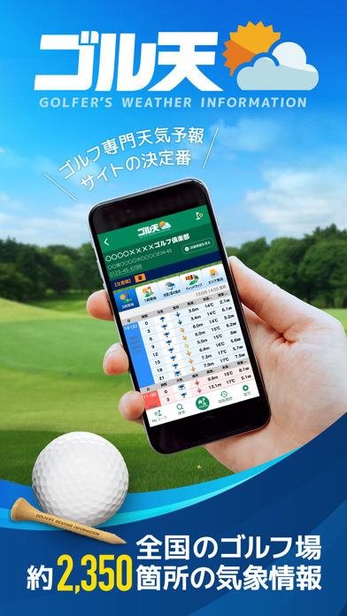 ゴル天 - 全国ゴルフ場天気予報 screenshot1