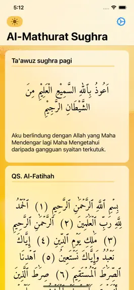 Game screenshot Al Mathurat Terjemahan Melayu apk