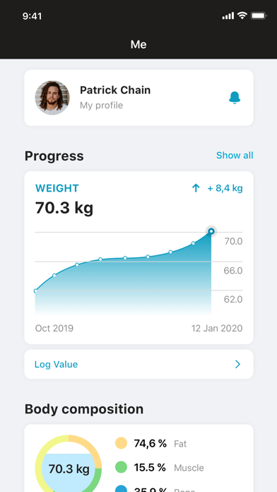 Envision Fitness App Screenshot