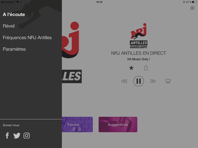 NRJ Antilles dans l'App Store