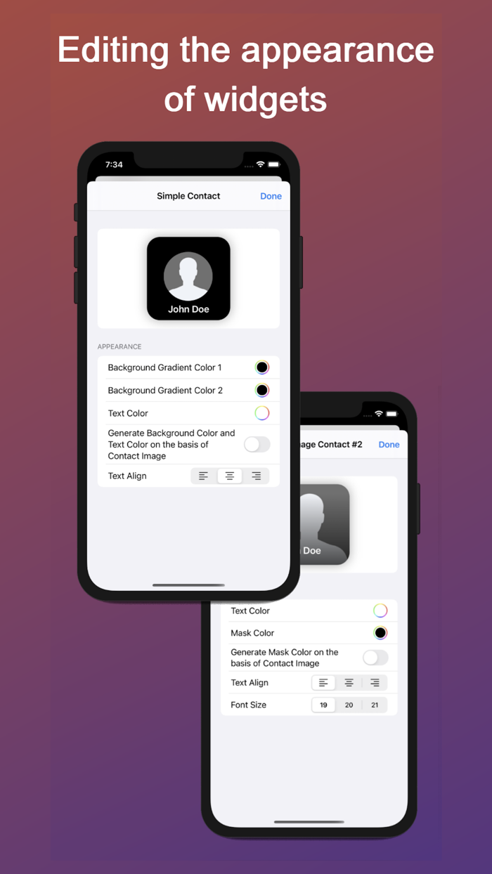Widget Favorite Contacts