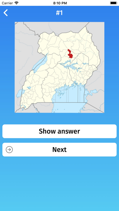 Uganda: Provinces Quiz Game Screenshot