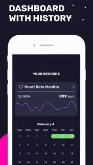 heart rate & meal tracker iphone screenshot 3