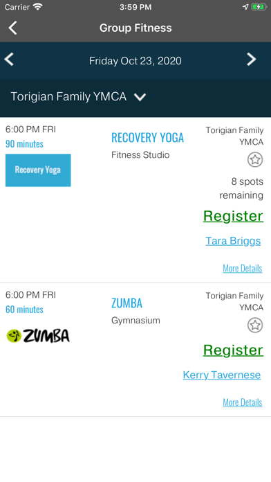 YMCA of Metro North Screenshot