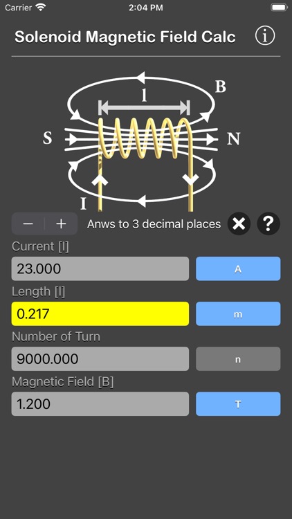 Solenoid Magnetic Field Calc screenshot-3