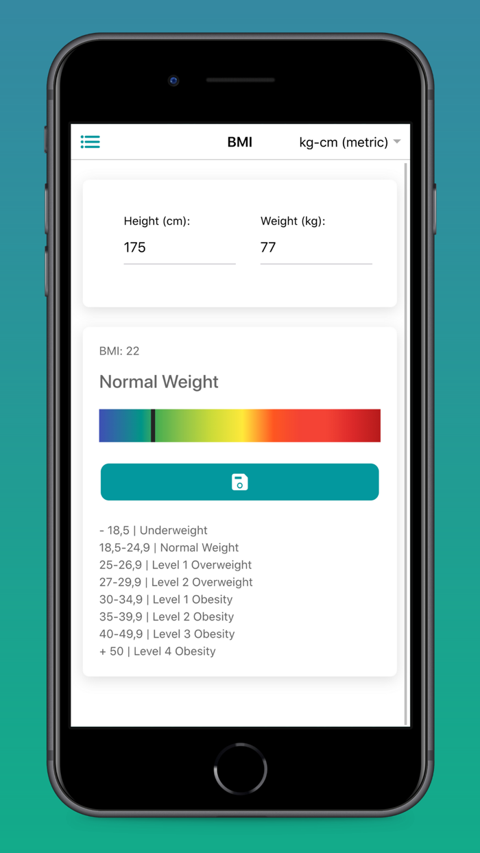 BMI Calculator for Women and Men