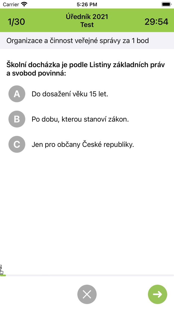 Úřednická zkouška 2024