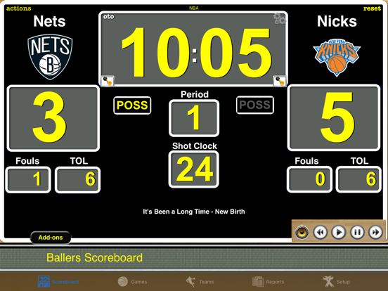 Screenshot #4 pour Ballers Basketball Scoreboard