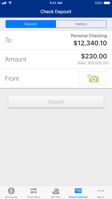Allegiance Credit Union Screenshot