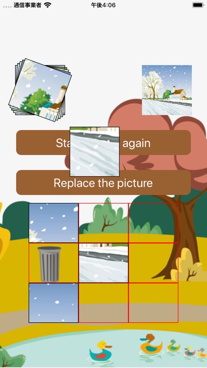 Landscape cartoon puzzle
