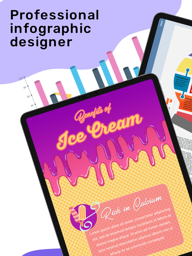 Ảnh chụp màn hình của InfoGraphic và Poster Creator