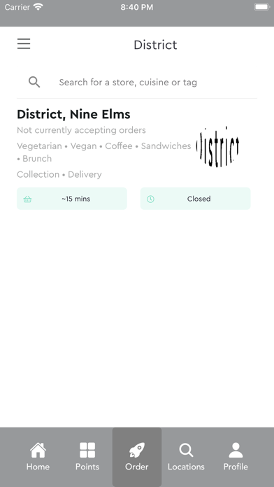 District Coffee Screenshot