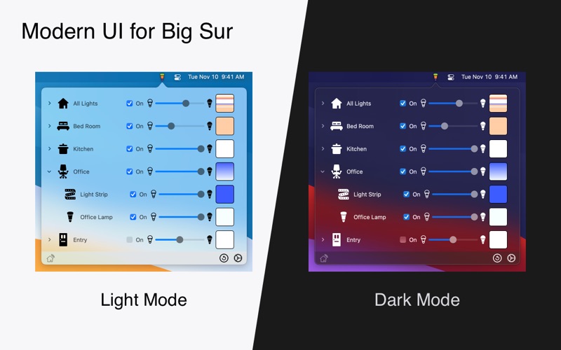 Screenshot #3 pour Hue Menu Bar for Philips Hue