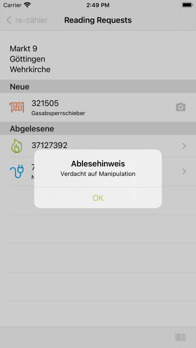 RE-Zähler Screenshot