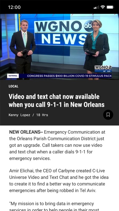 WGNO News - New Orleans Screenshot