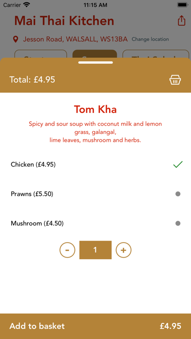 Mai Thai Kitchen Screenshot