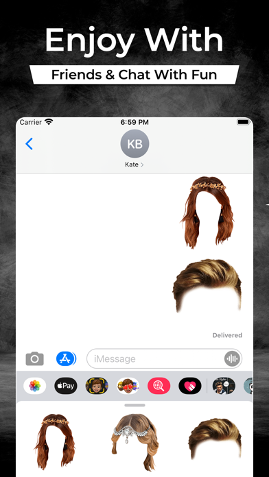 Hairstyle Stickers Emojis Screenshot