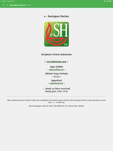 Renungan e-SH/Santapan Harianのおすすめ画像1