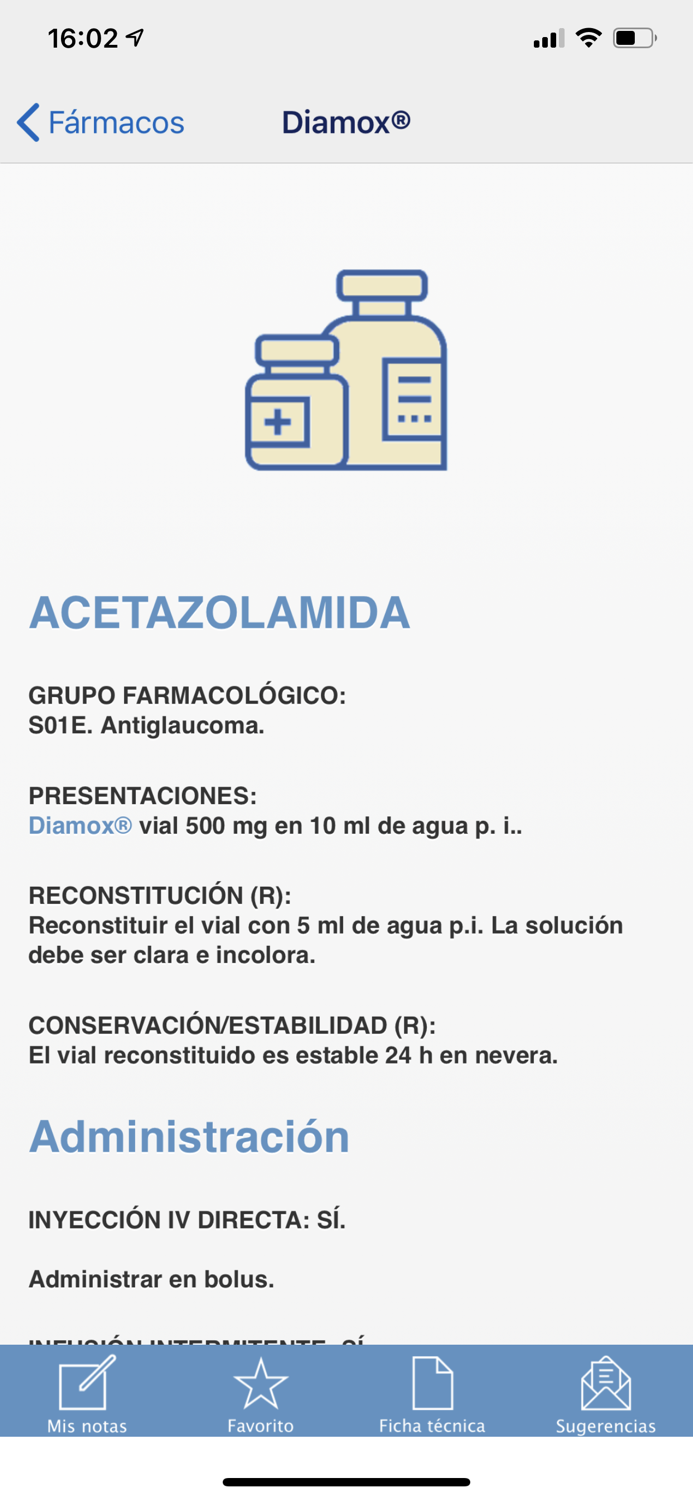Medicamentos vía parenteral