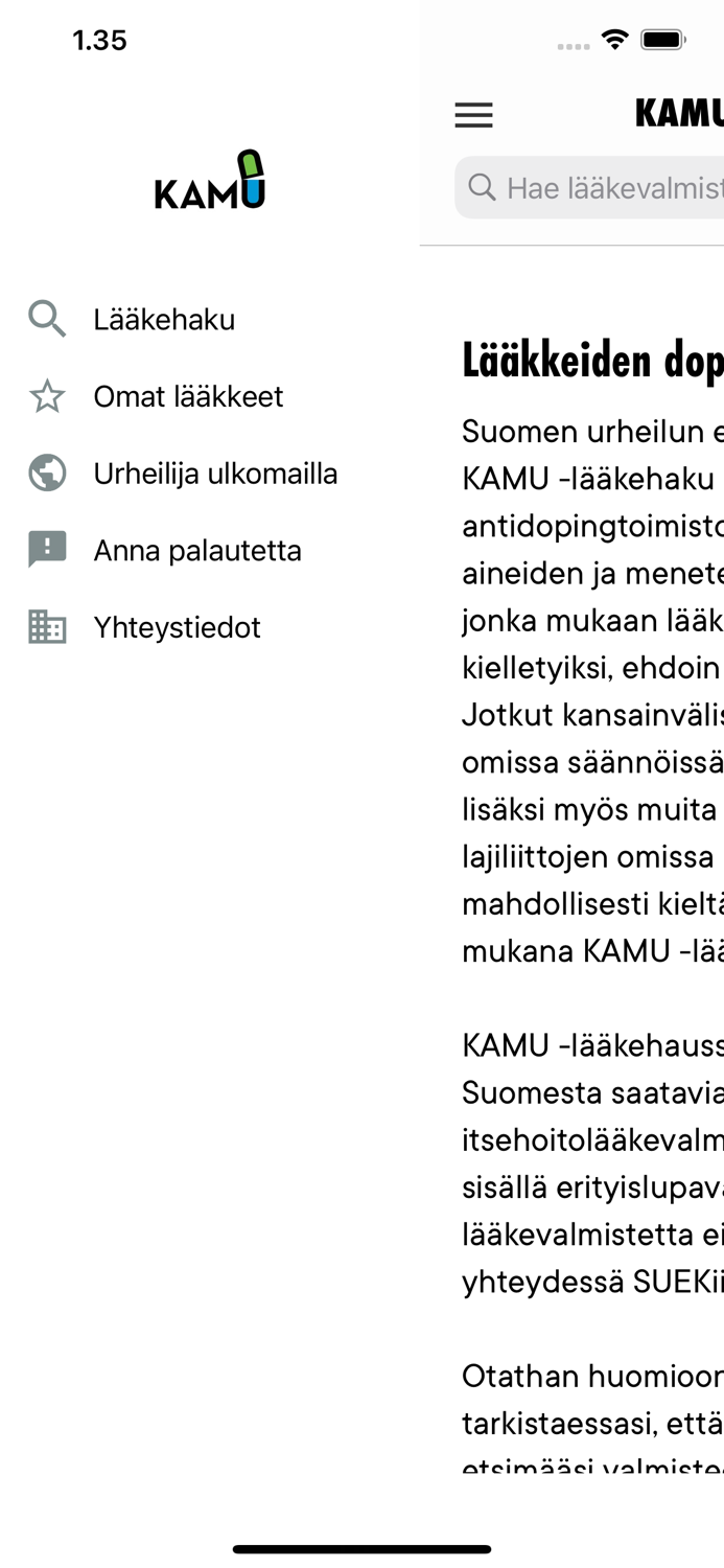 KAMU medicine search