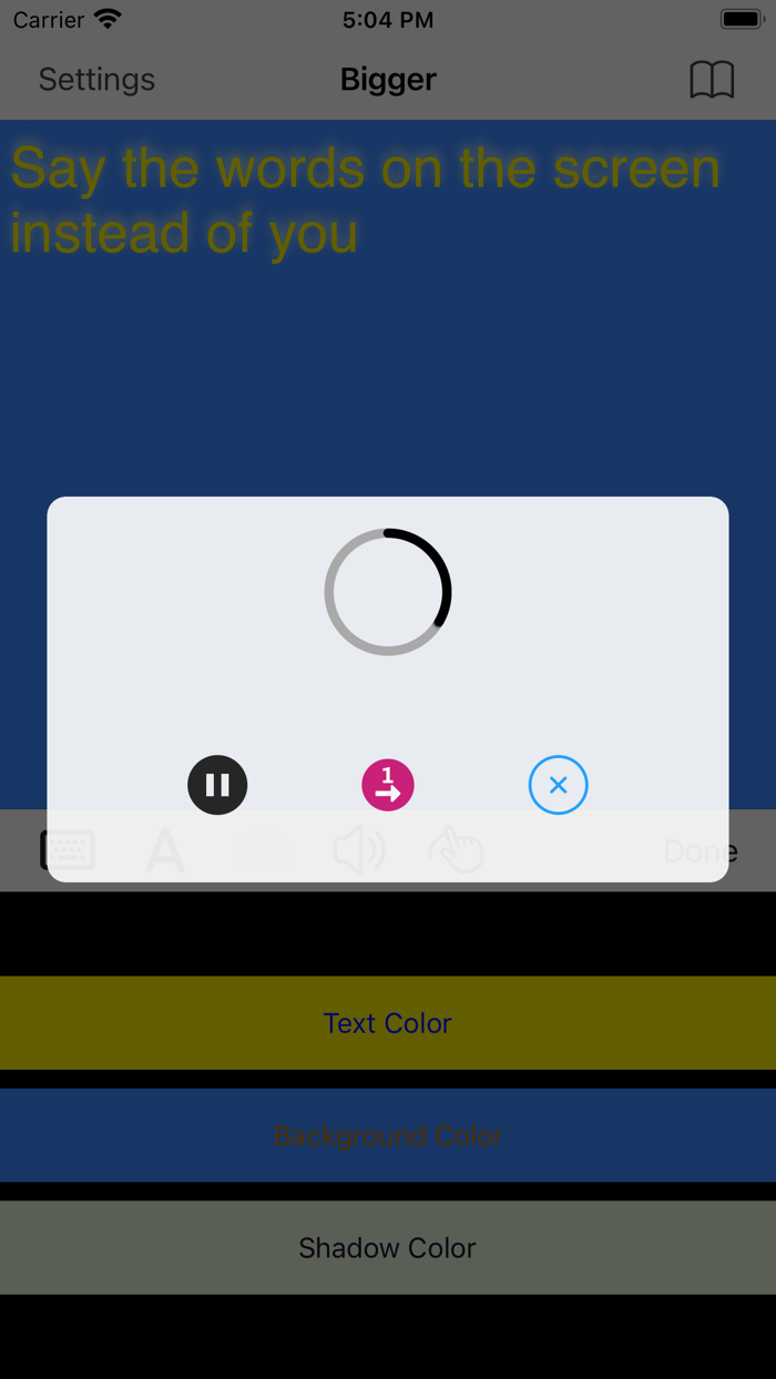 Make it big text for easy read