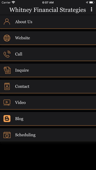 Whitney Financial Strategies Screenshot