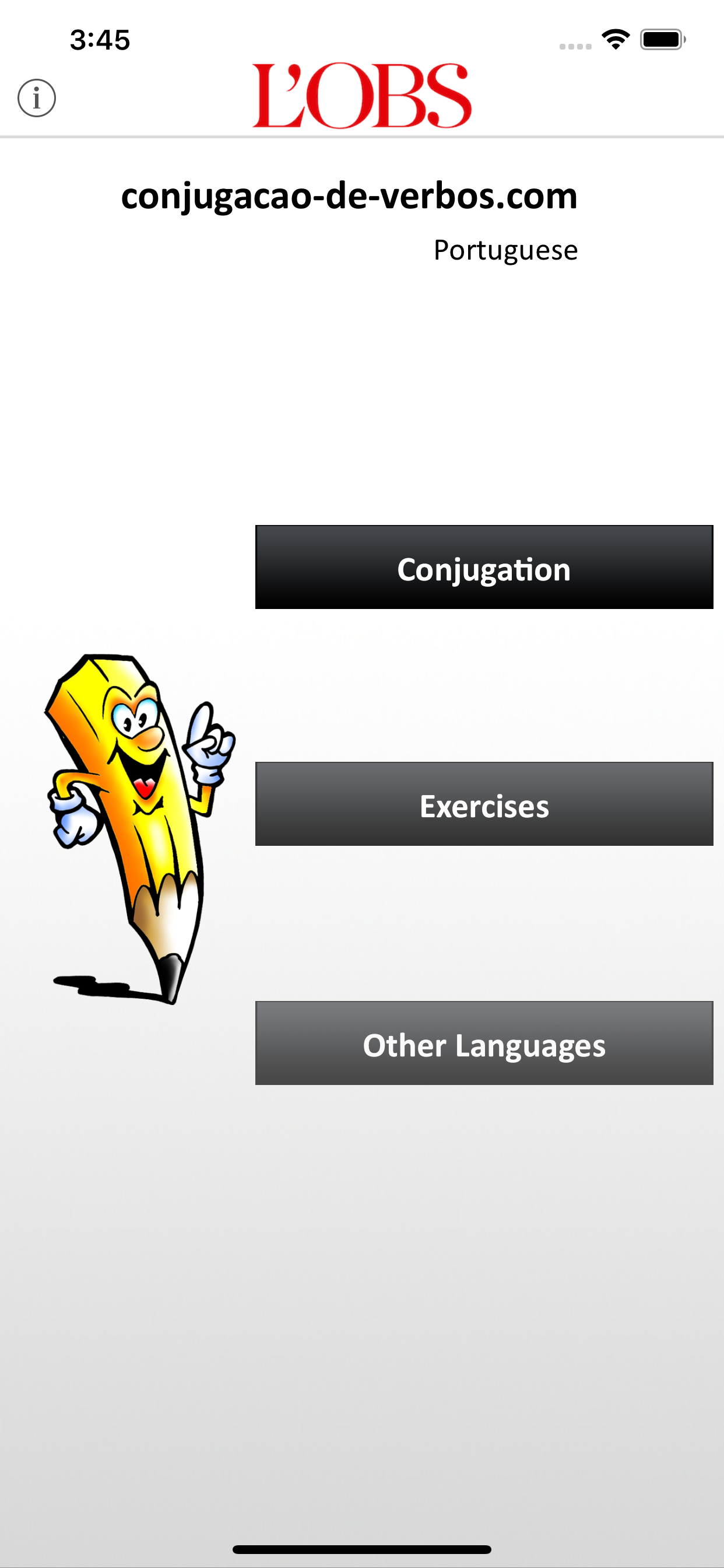 Portuguese verbs conjugation