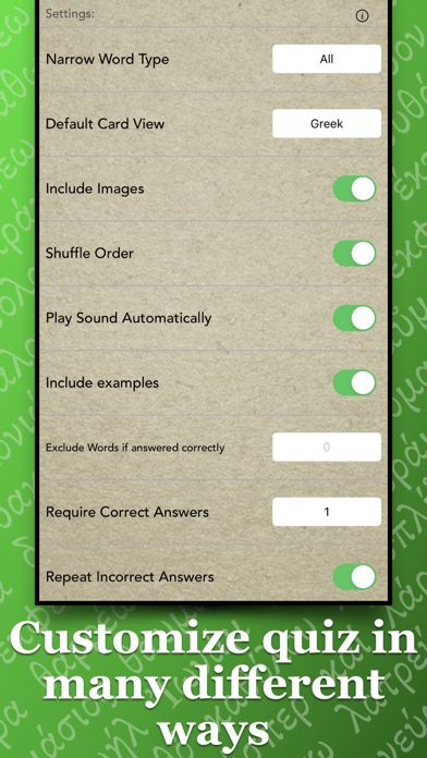 FlashGreek PRO - HD Flashcards Screenshot