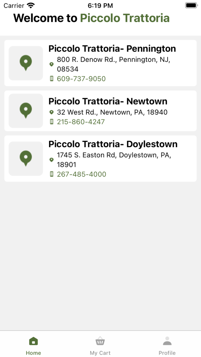 Piccolo Trattoria Restaurant