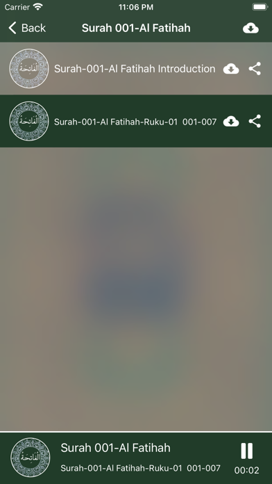 Quran Urdu Audio Screenshot