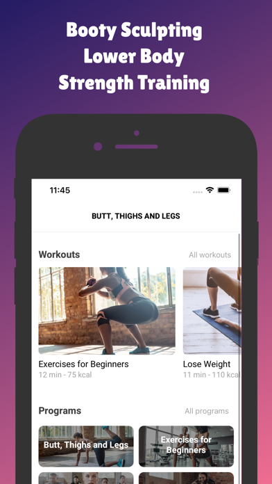 Butt & Thigh Workout At Home Screenshot