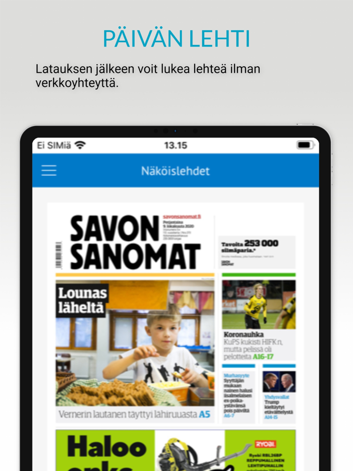 Savon Sanomat päivän lehti