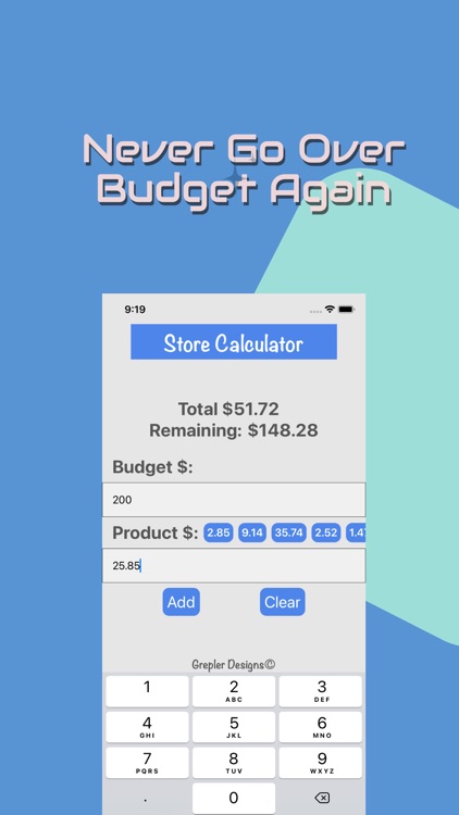 ShopEeZe: Shopping List Calc