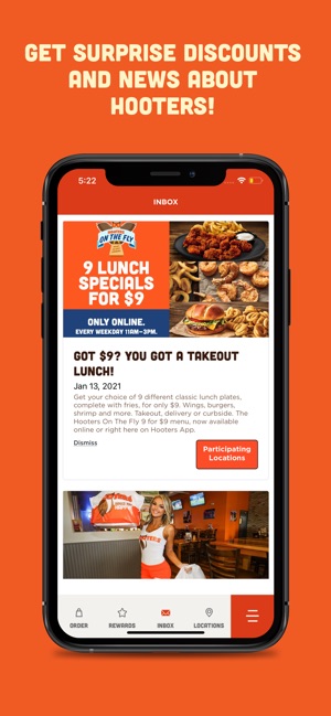 Hooters Restaurants  Online Ordering, Takeout, Delivery