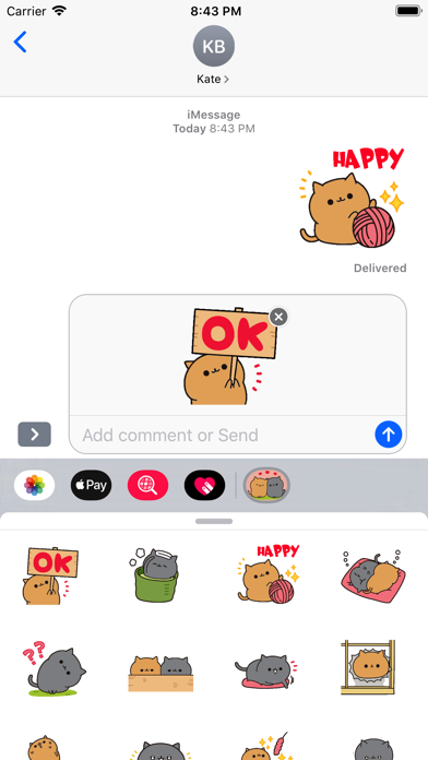 Cutie Babe Stickers pack Screenshot