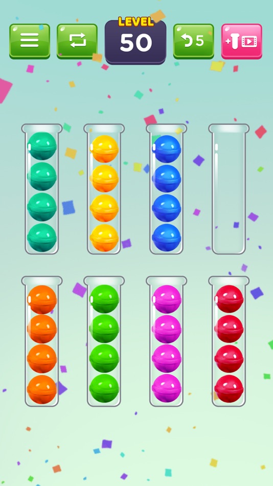 #6. Color Ball Puzzle - Ball Sort (iOS) 由: Quoc Thuan Mai