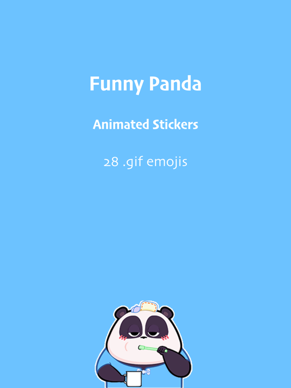 Screenshot #4 pour Funny Panda Animated Emoji