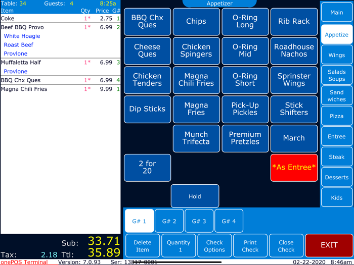 Terminal by onePOS 7.5