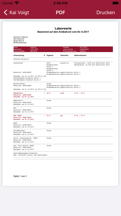 Laborgemeinschaft Bielefeld Screenshot