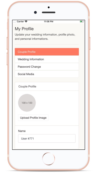 CCB Wedding Planning Tools Screenshot
