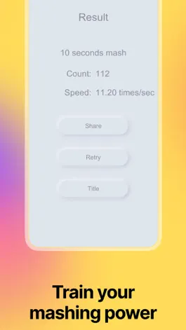 Game screenshot Tap Speed Test Game apk