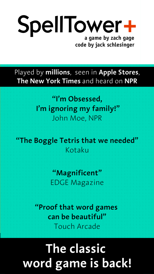 #7. SpellTower+ (iOS) 由: Zach Gage