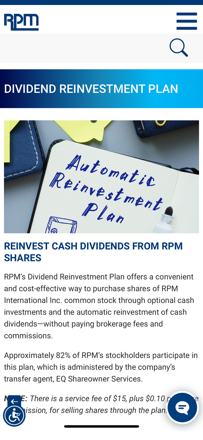 RPM Investor Relations