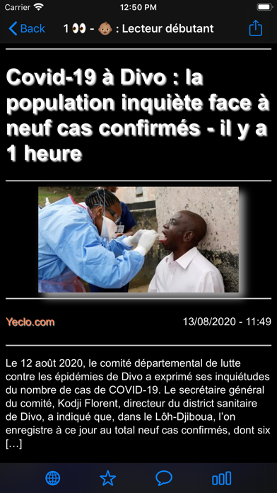 Screenshot #2 pour Actu Côte d'ivoire, Afrique